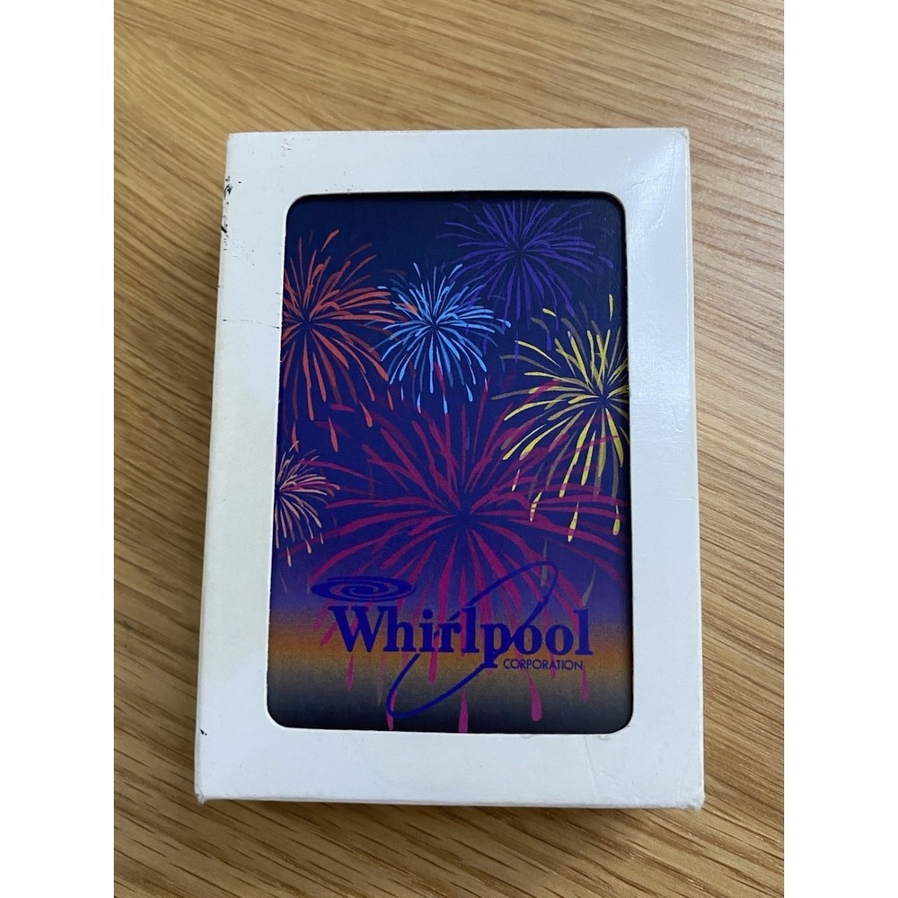 Vintage Whirlpool Corporation Promotional Playing Cards Fireworks Deck w/Box